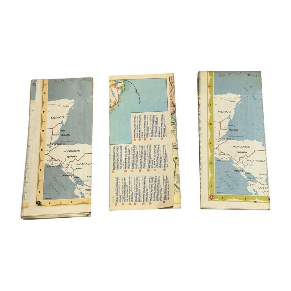 Vintage AAA & Gulf Travel Maps - United States Eastern & Southeastern - Lot of 3 - Picture 2 of 8